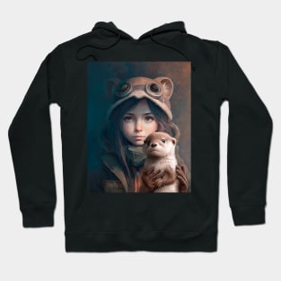 Girl and otter Hoodie